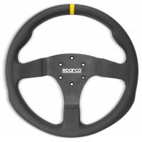Sparco R350 руль для автоспорта (кожа), 350 мм, без вылета, черный