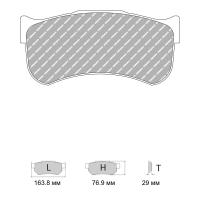 Ferodo Racing FRP3153 колодки тормозные передние, состав колодок "GB" (DS 3.12), черный