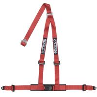 Sparco ремни безопасности, 3 точки, 2", красный