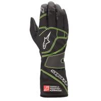 Alpinestars Tempest V2 S WP перчатки для картинга дождевые детские, черный / зеленый неоновый, M