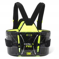 OMP KS-1 Pro защита ребер и груди для картинга, черный / желтый неоновый, S