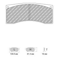 Ferodo Racing FRP3140 колодки тормозные, состав колодок "G" (DS 3.12), черный