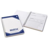 Sparco  тетрадь штурмана, белый / голубой