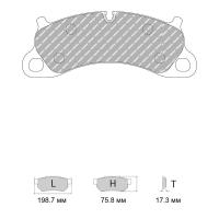 Ferodo Racing FCP4955 колодки тормозные передние, состав колодок "G" (DS 3.12), черный
