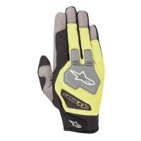 Alpinestars Engine перчатки механика, черный / желтый неоновый, S