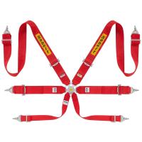 Sabelt Lightweight Saloon Rally 3 ремни безопасности, 6 точек, 3", сталь, красный