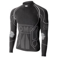 OMP KS Winter-R футболка для картинга детская (длин. рукав), черный, 8 - 10 лет