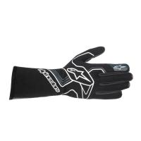 Alpinestars Tech-1 Race V3 перчатки для автоспорта, черный / серый, S