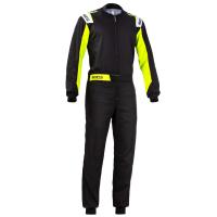 Sparco Rookie комбинезон для картинга, черный / желтый / неоновый, XS