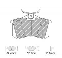 Ferodo Racing FCP541 колодки тормозные, состав "R" (DS 3000), черный