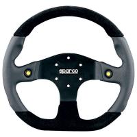 Sparco L999 руль для тюнинга (кожа / замша), 330 мм, без вылета, серый / черный
