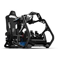 Trak Racer TRX кокпит для симрейсинга, кронштейн фронтальный (Simucube / Simagic), черное кресло, черный