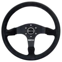 Sparco R375 руль для автоспорта (замша), 350 мм, вылет 36 мм, черный