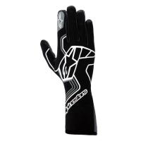 Alpinestars Tech-1 Race V4 перчатки для автоспорта, черный / серый, S