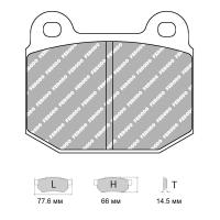 Ferodo Racing FRP3056 колодки тормозные, состав колодок "C" (4003), черный