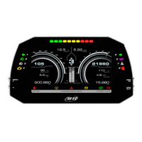 AIM MXG 1.3 Strada Street icons version щиток приборов, CAN harness (ECU), черный