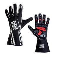 OMP ARP перчатки для картинга дождевые, черный, XXS
