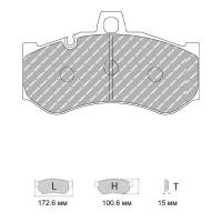 Ferodo Racing FRP3141 колодки тормозные, состав колодок DS Performance, черный
