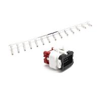 AIM разъем 14 pin + контакты (Strada MXS / MXP / MXG), красный / белый