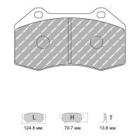 Ferodo Racing FCP4821 колодки тормозные передние, состав колодок "H" (DS 2500), черный