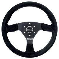 Sparco R383 руль для автоспорта (замша), 330 мм, вылет 39 мм, черный
