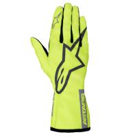 Alpinestars Tech-1 K Race V2 Pure перчатки для картинга, желтый неоновый, S