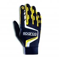 Sparco Hypergrip+ перчатки для киберспорта, черный / желтый, XL