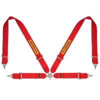 Sabelt Lightweight Saloon ремни безопасности, 4 точки, 3", сталь, красный