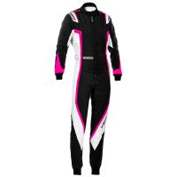Sparco Kerb Lady комбинезон для картинга, черный / белый / розовый, XXS