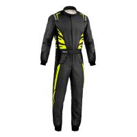 Sparco Infinity 5.0 комбинезон для автоспорта, темно-серый / желтый неоновый, 48