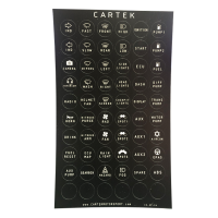 Cartek набор этикеток на модуль распределения питания (ретро)