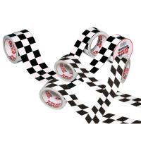 ISC racerstape скотч армированный, 13,5 м, 50 мм, черный / белый