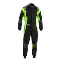 Sparco Futura комбинезон для автоспорта, черный / зеленый, 48
