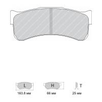 Ferodo Racing FRP3110 колодки тормозные, состав колодок "GB" (DS 3.12), черный