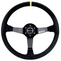Sparco R368 руль для автоспорта (замша), 380 мм, вылет 65 мм, черный
