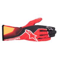 Alpinestars Tech-1 K Race V2 Future перчатки для картинга, красный / оранжевый, S
