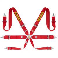 Sabelt Ultralight Rally 3 ремни безопасности, 6 точек, 3-2", алюминий, красный