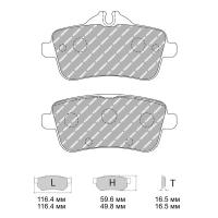 Ferodo Racing FCP4587 колодки тормозные задние, состав колодок DS Performance, черный