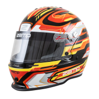 Zamp RZ-42Y Youth Graphic шлем для картинга детский, черный / красный / оранжевый, 56