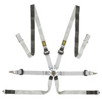 OMP One-D 2 ремни безопасности, 6 точек, 2" A03, алюминий, серый / черный