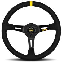 Momo Model 08 руль для автоспорта (замша), 350 мм, вылет 85 мм, черный
