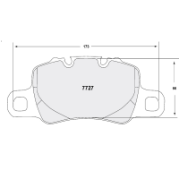 Performance Friction 7727 колодки тормозные задние