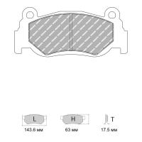 Ferodo Racing FRP3122 колодки тормозные передние, состав колодок "H" (DS 2500), черный