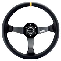 Sparco R345 руль для автоспорта (замша), 350 мм, вылет 63 мм, черный