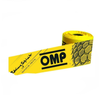 OMP  лента оградительная, нейлон, 15 см х 500 м, желтый