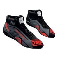 OMP Sport ботинки для автоспорта, черный / красный, 36