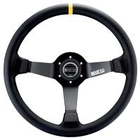 Sparco R325 руль для автоспорта (замша), 350 мм, вылет 95 мм, черный
